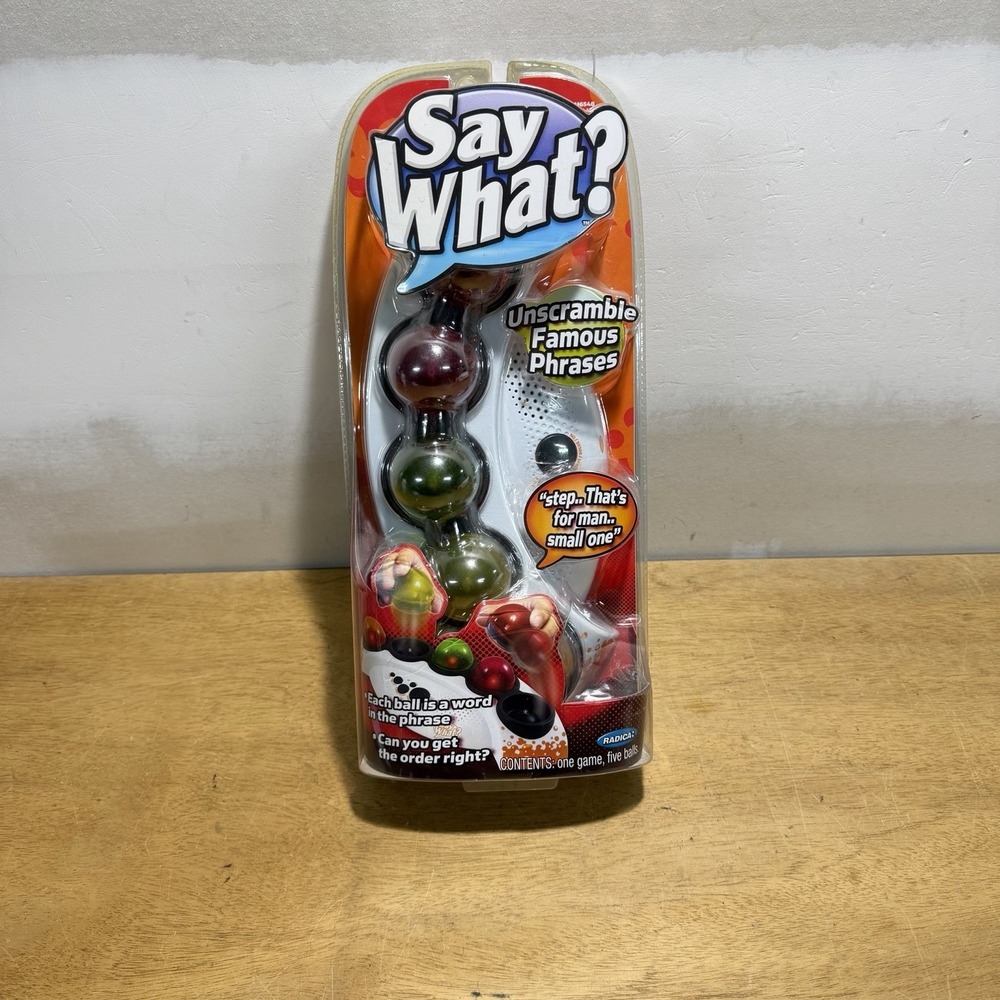Say What? Famous Unscramble Phrase Mattel Electronic Game by Radica 2007‎ NEW